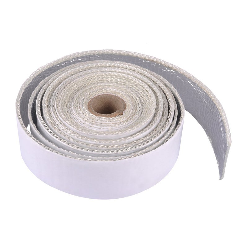 AutoEC Heat Shield tape, Self-Adhesive Heat Reflective Tape Roll, Adhesive Backed Heat Barrier for Car, Truck, Motorcycle (1.5"X 15') - Image 1
